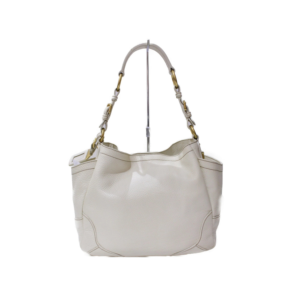 Prada Bag White Off Shoulder Hobo Leather